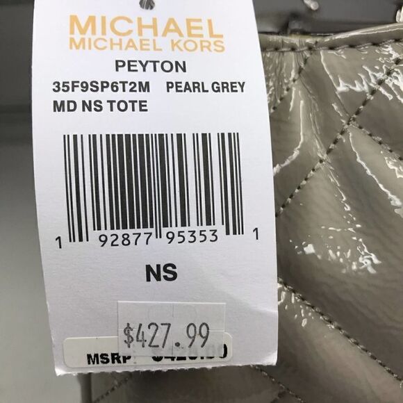 Michael Kors Peyton Medium Tote Pearl Grey NWT - Picture 5 of 8